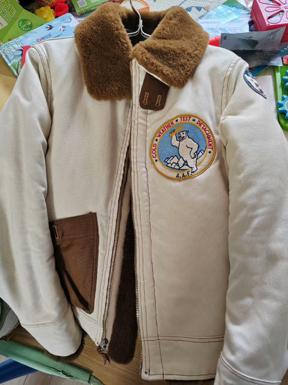 Freewheelers S-3 White Bear Jacket
