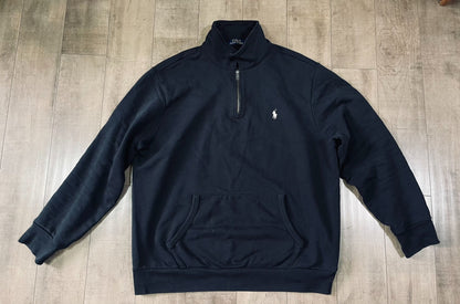 Ralph Lauren Black Embroidered Pony Zip Jacket