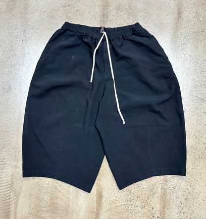 CDG Comme Des Garçons Black Wide-Leg Cropped Pants