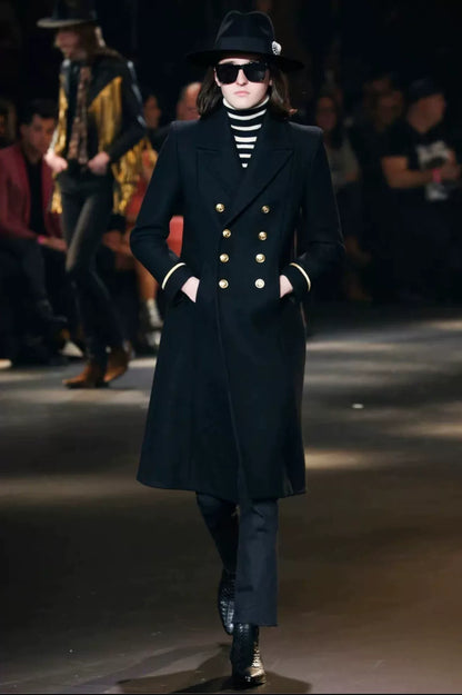 Saint Laurent Double-Breasted Coat