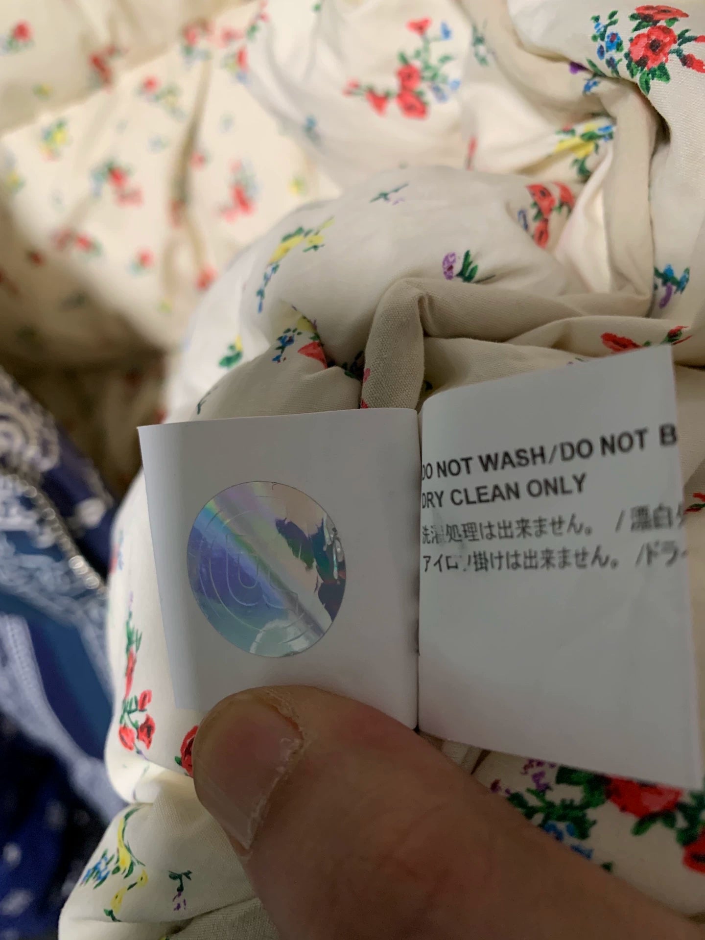 classic paisley down jacket with tags