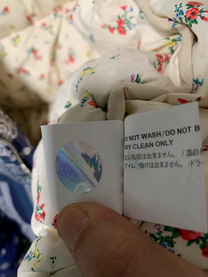 classic paisley down jacket with tags