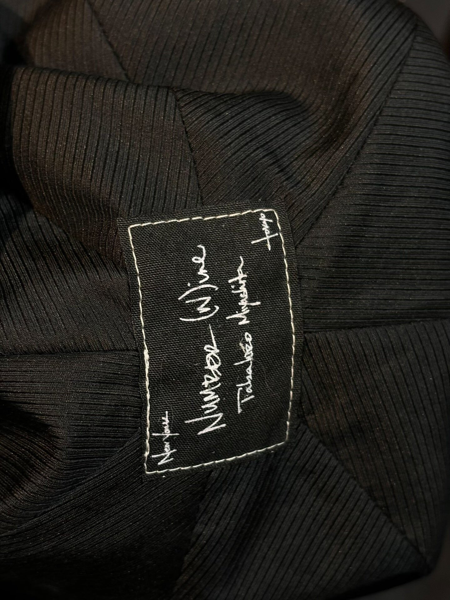 number nine pilot cap in noir color