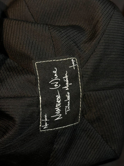 number nine pilot cap in noir color