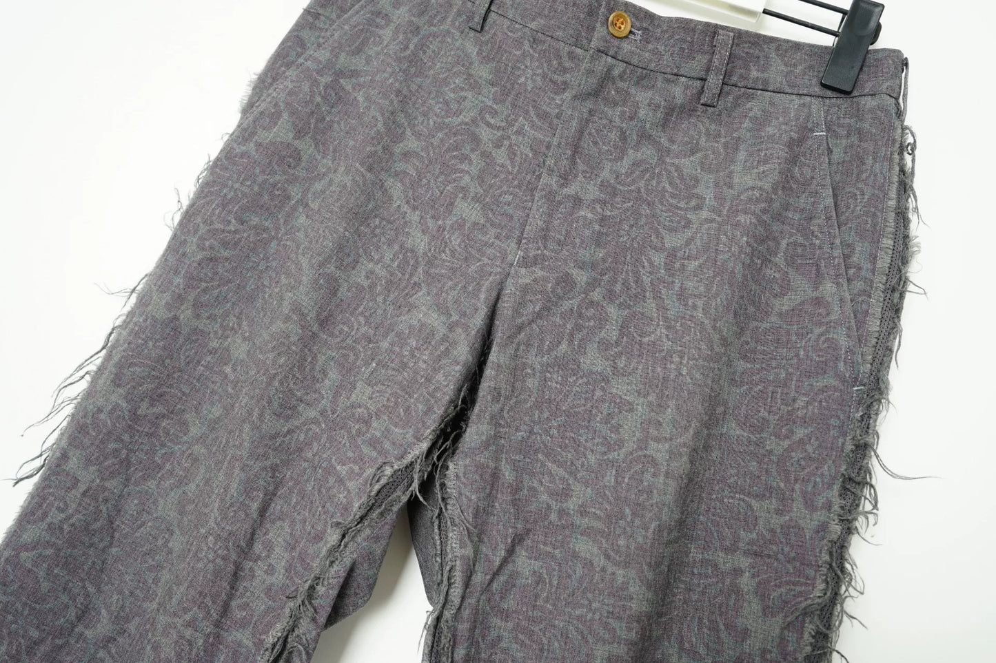 Comme des Garçons Distressed Frayed Cropped Pants