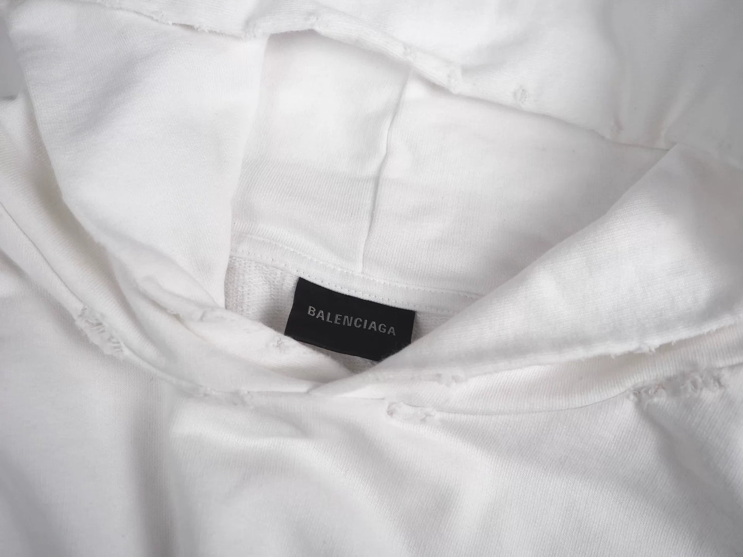 balenciaga hand drawn logo oversized hoodie