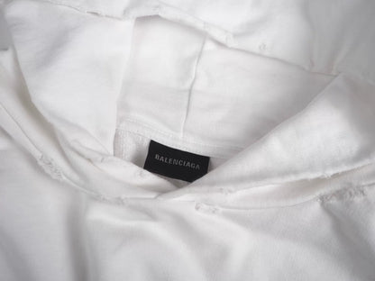 balenciaga hand drawn logo oversized hoodie