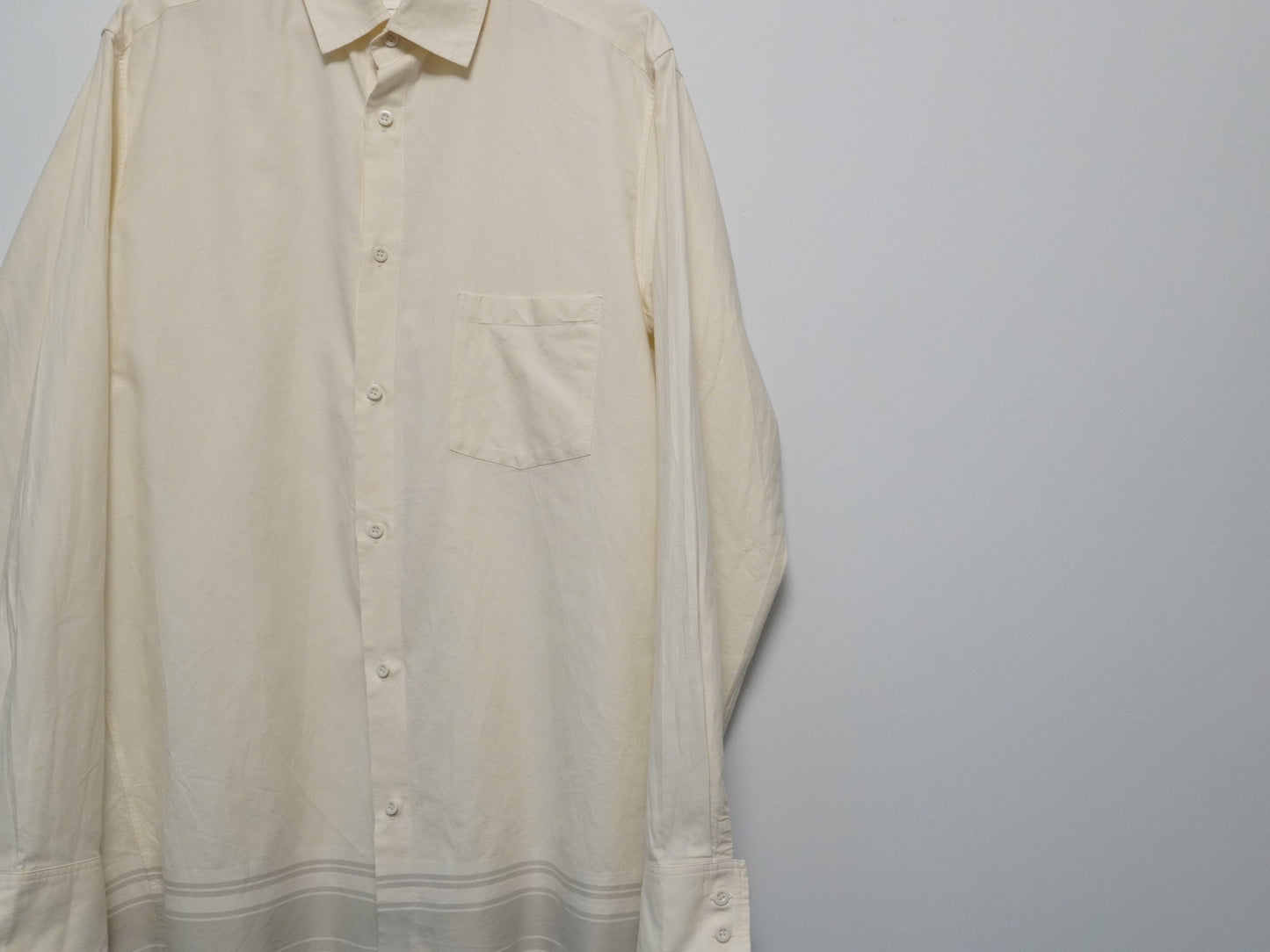 Yohji Yamamoto 2002SS Striped Cream Shirt