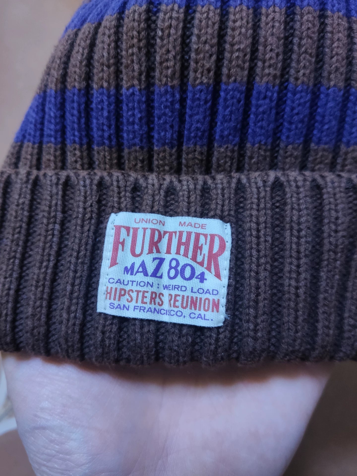 Striped Knit Beanie Hat for All