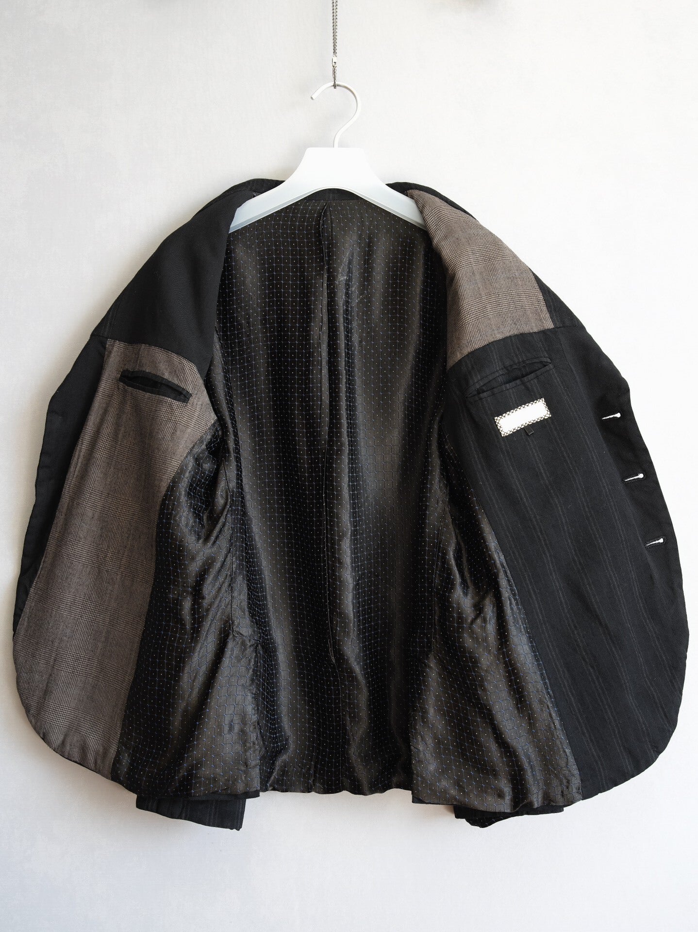 camouflage patterned wool blazer