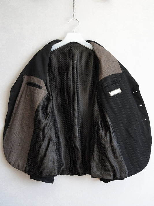 camouflage patterned wool blazer