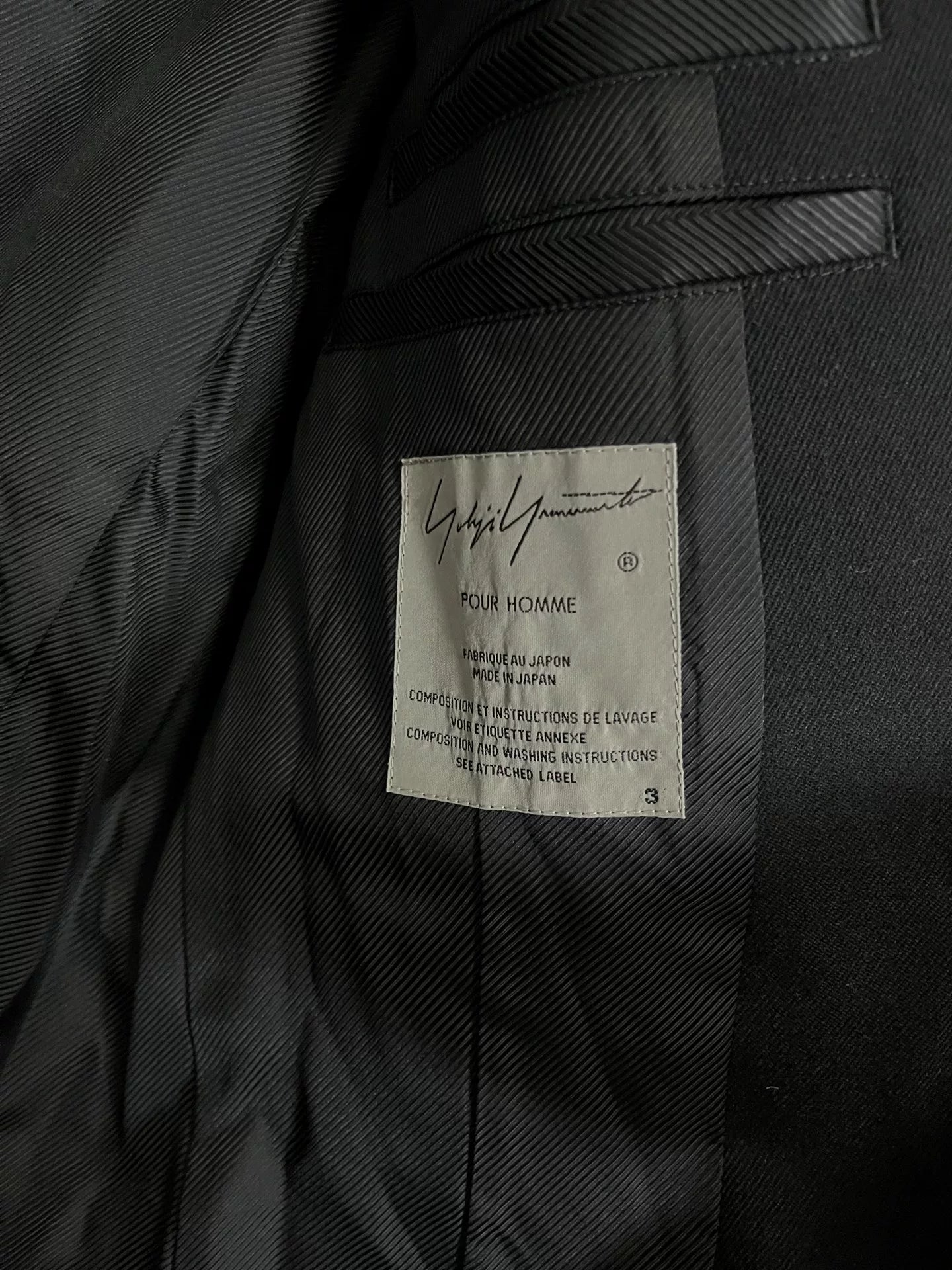 Yohji Yamamoto Double-Breasted Suit Jacket