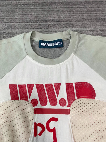 namesake color block basketball long sleeve tee