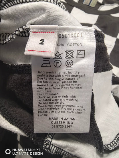 visvim jumbo tee checkered patchwork shirt