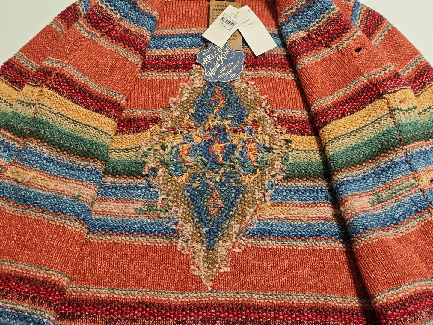 Ralph Lauren RRL Hand-Knitted Cardigan Sweater