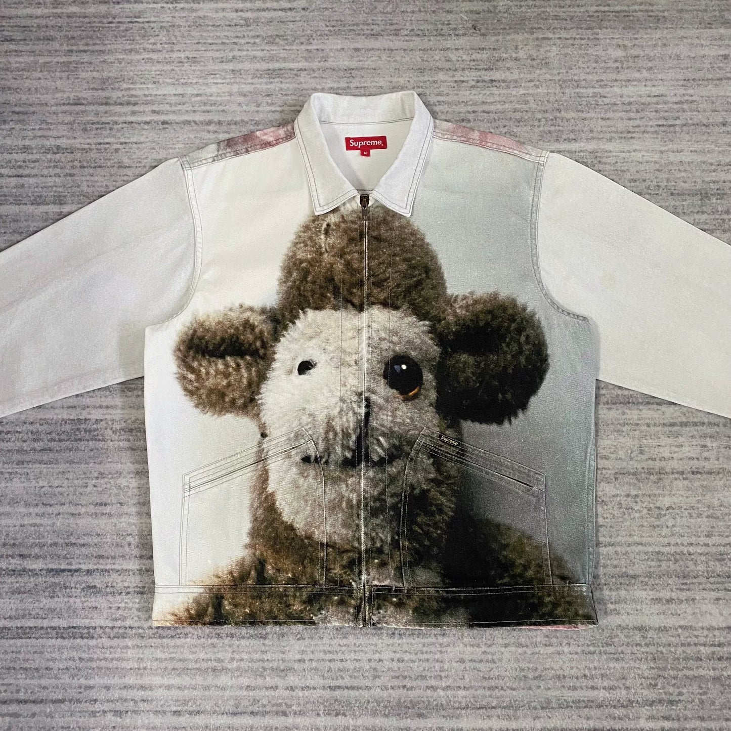 supreme alpaca zip-up jacket