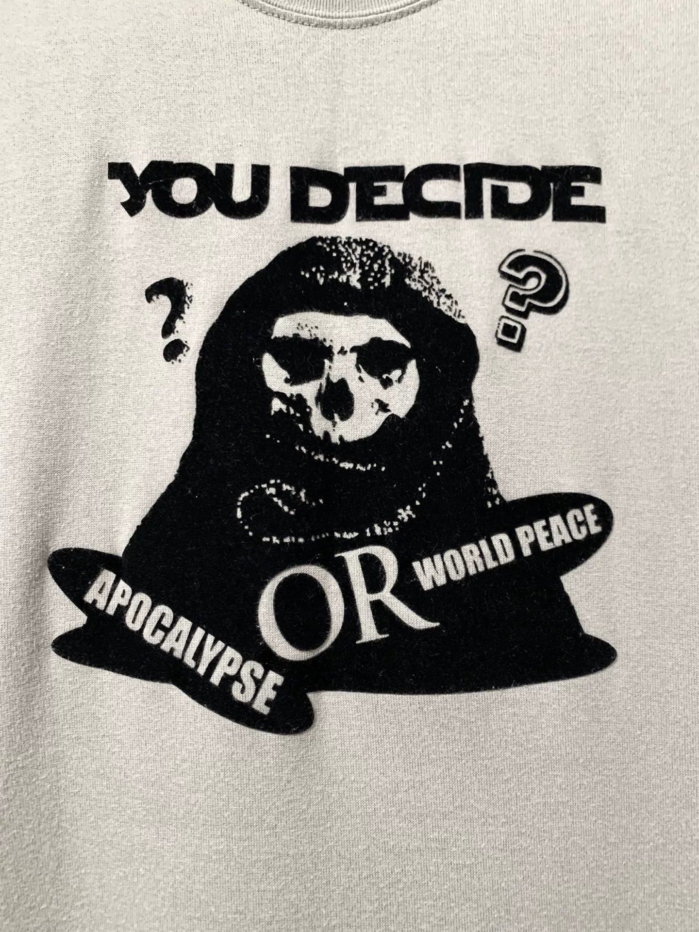 Undercover Velvet Skull Print Short Sleeve Tee