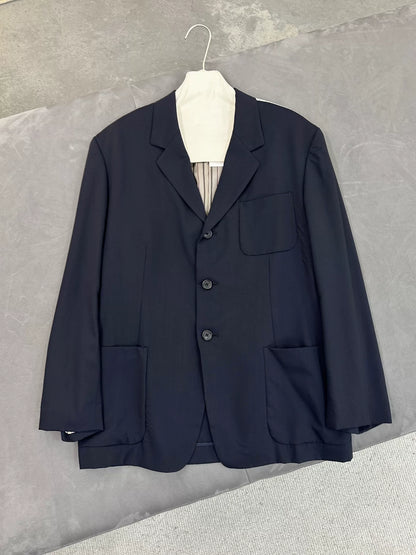 Yohji Yamamoto S/S 1993 Wool Stripe Jacket