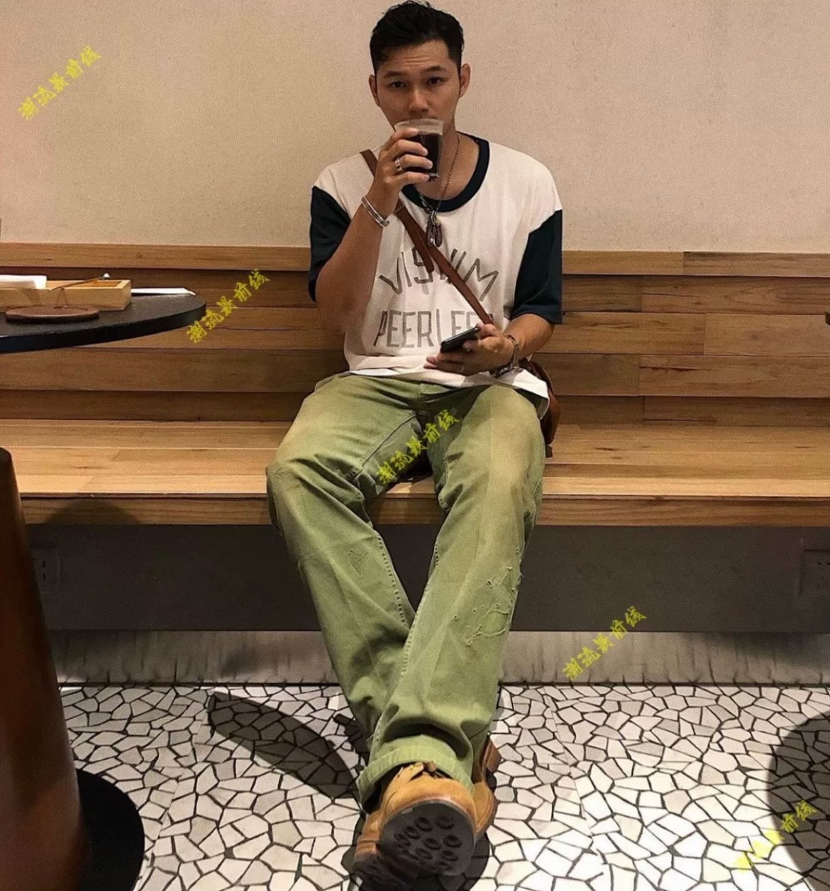 visvim 20aw gifford pants in green