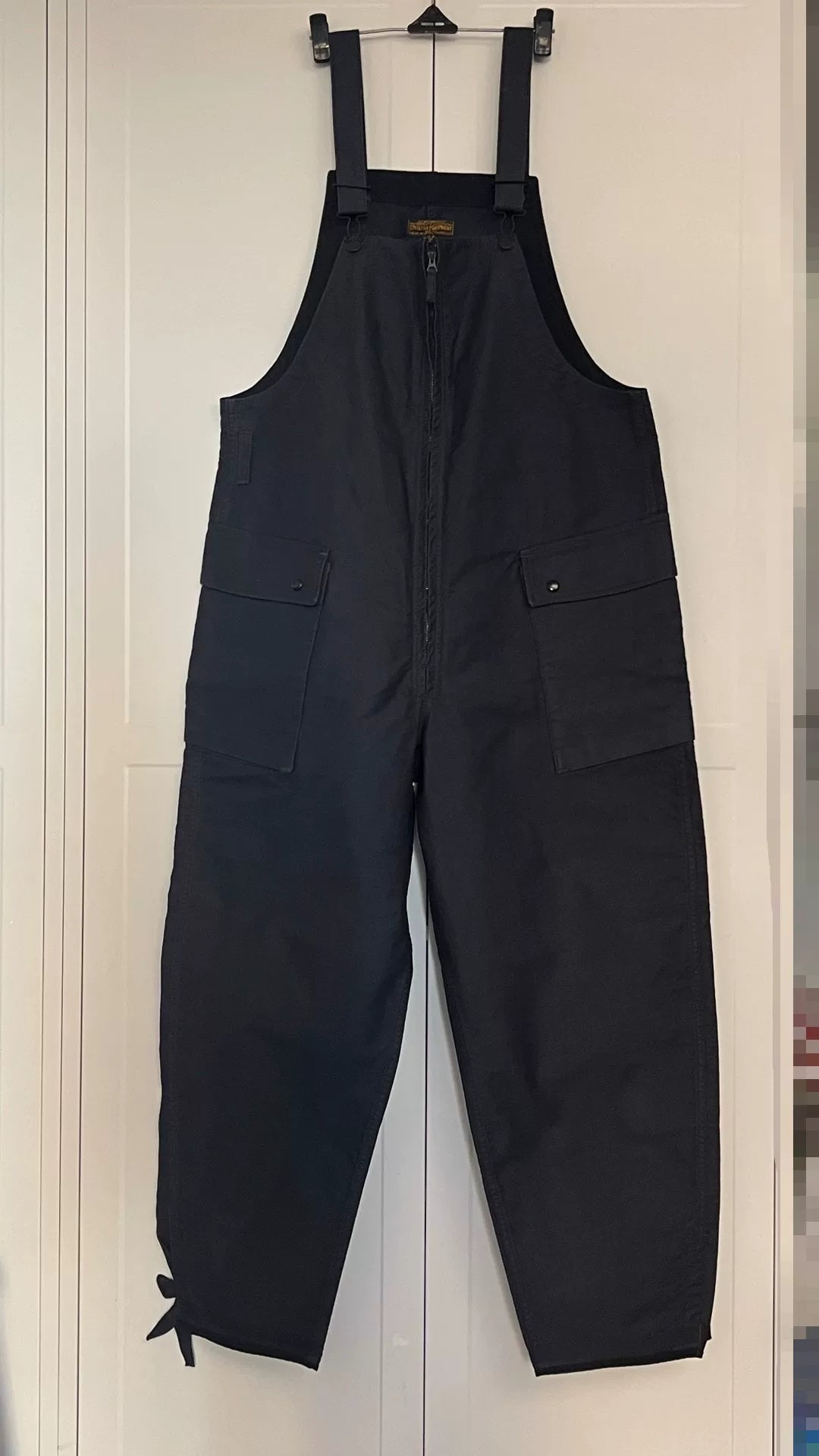 Freewheelers Navy Blue Flight Strap Overalls