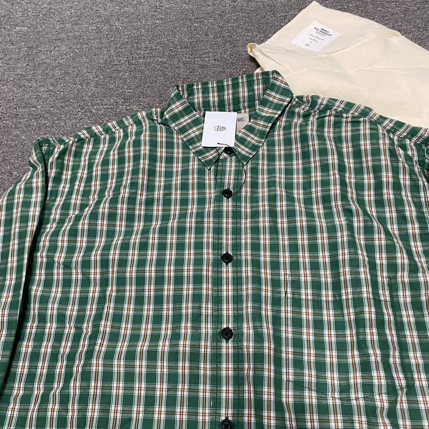 MADNESS 24SS Made in Japan Washed Plaid Shirt