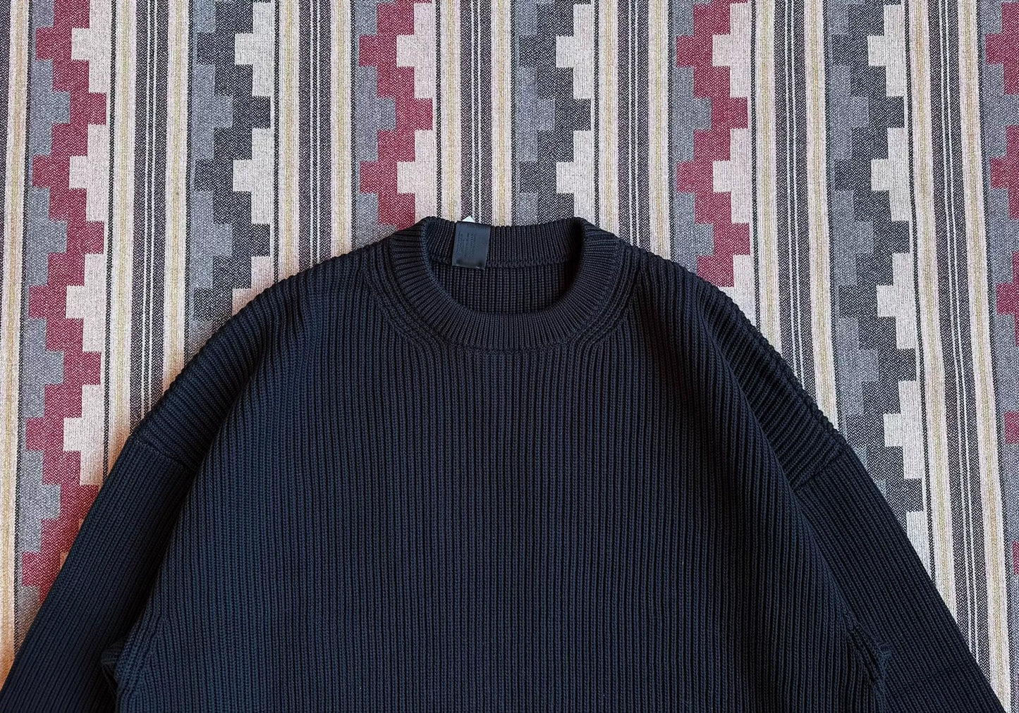 n.hoolywood crewneck knit sweater in black