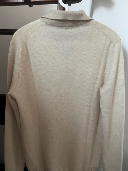Loro Piana Men's Buttonless Cashmere Polo