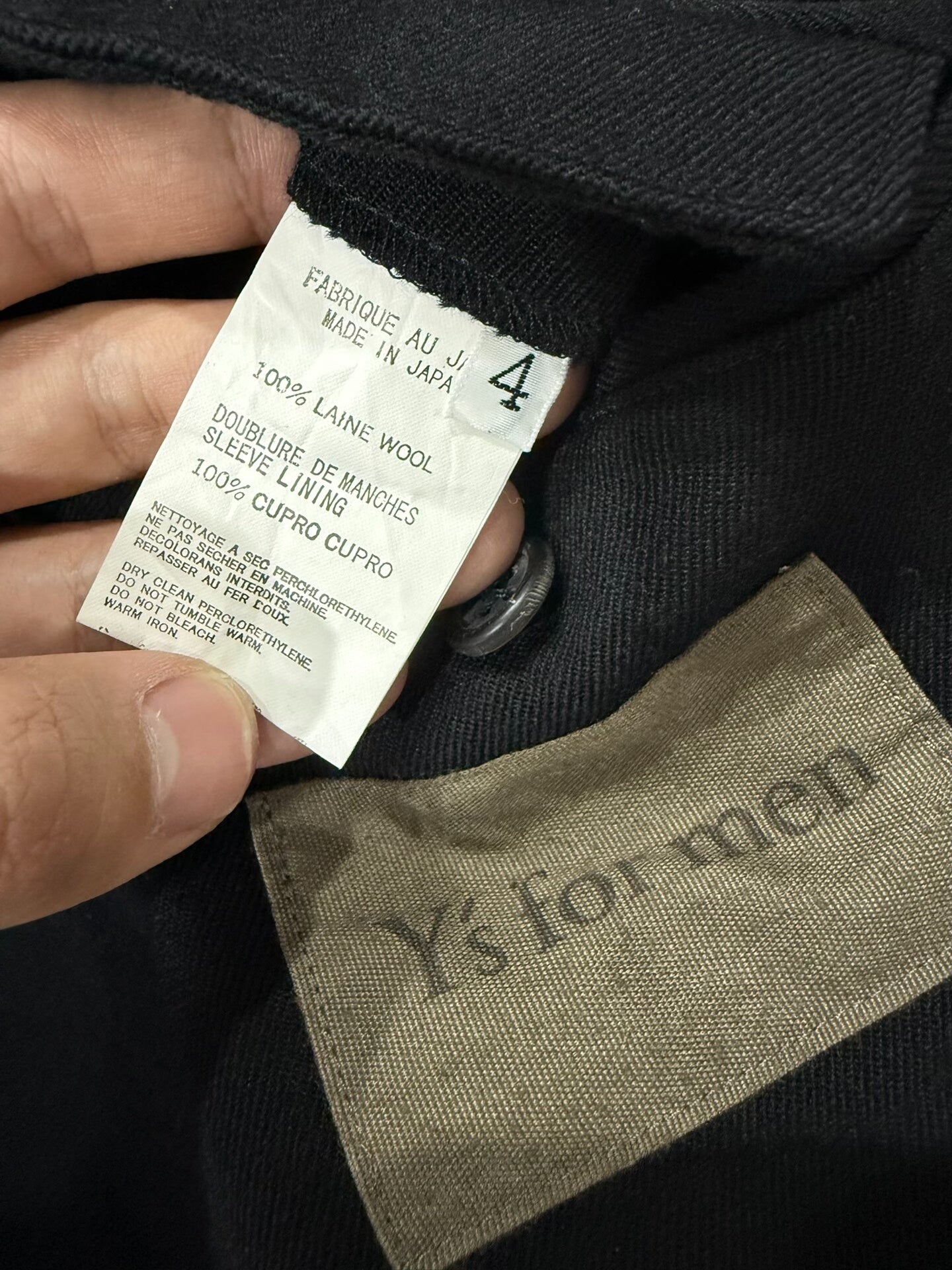 Yohji Yamamoto Thick Wool Suit for Men