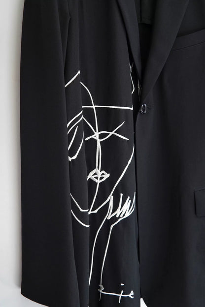 Yohji Yamamoto A/W 2016 Miyazawa Embroidery Wool JKT