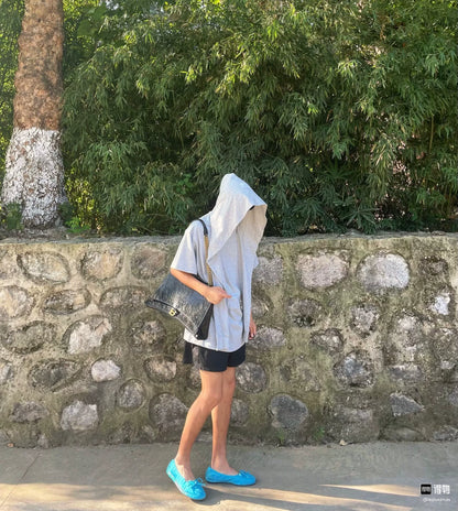 balenciaga double-ring short sleeve hoodie