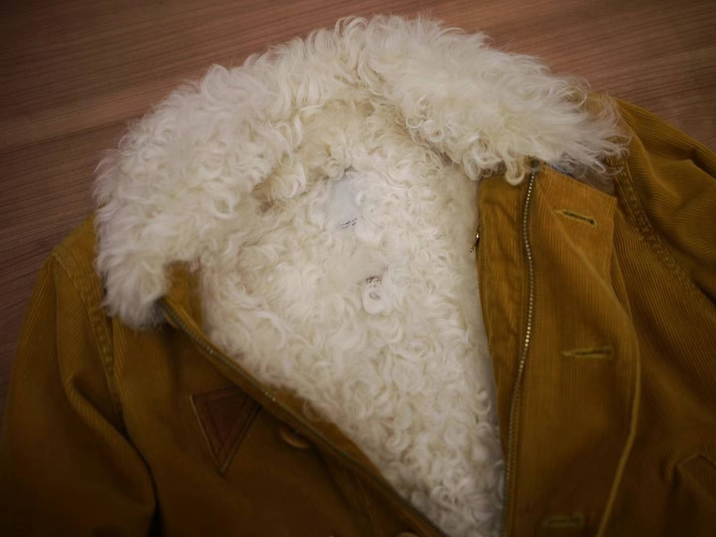 Visvim Deckhand Sheepskin Jacket Mustard
