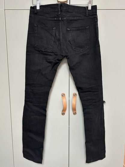 Saint Laurent SLP Black Distressed Jeans