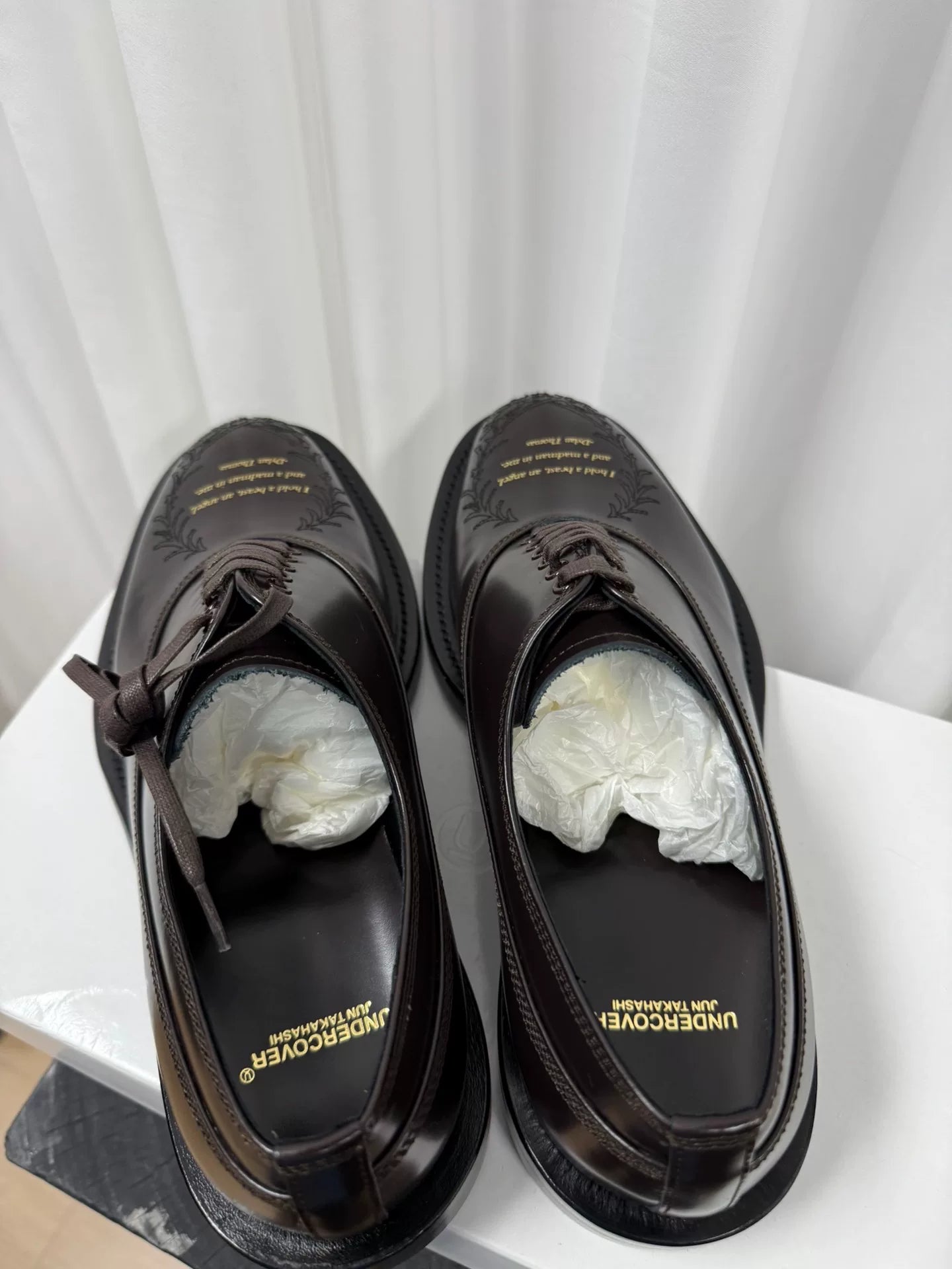 UNDERCOVER Poetry Derby Shoes in Size M