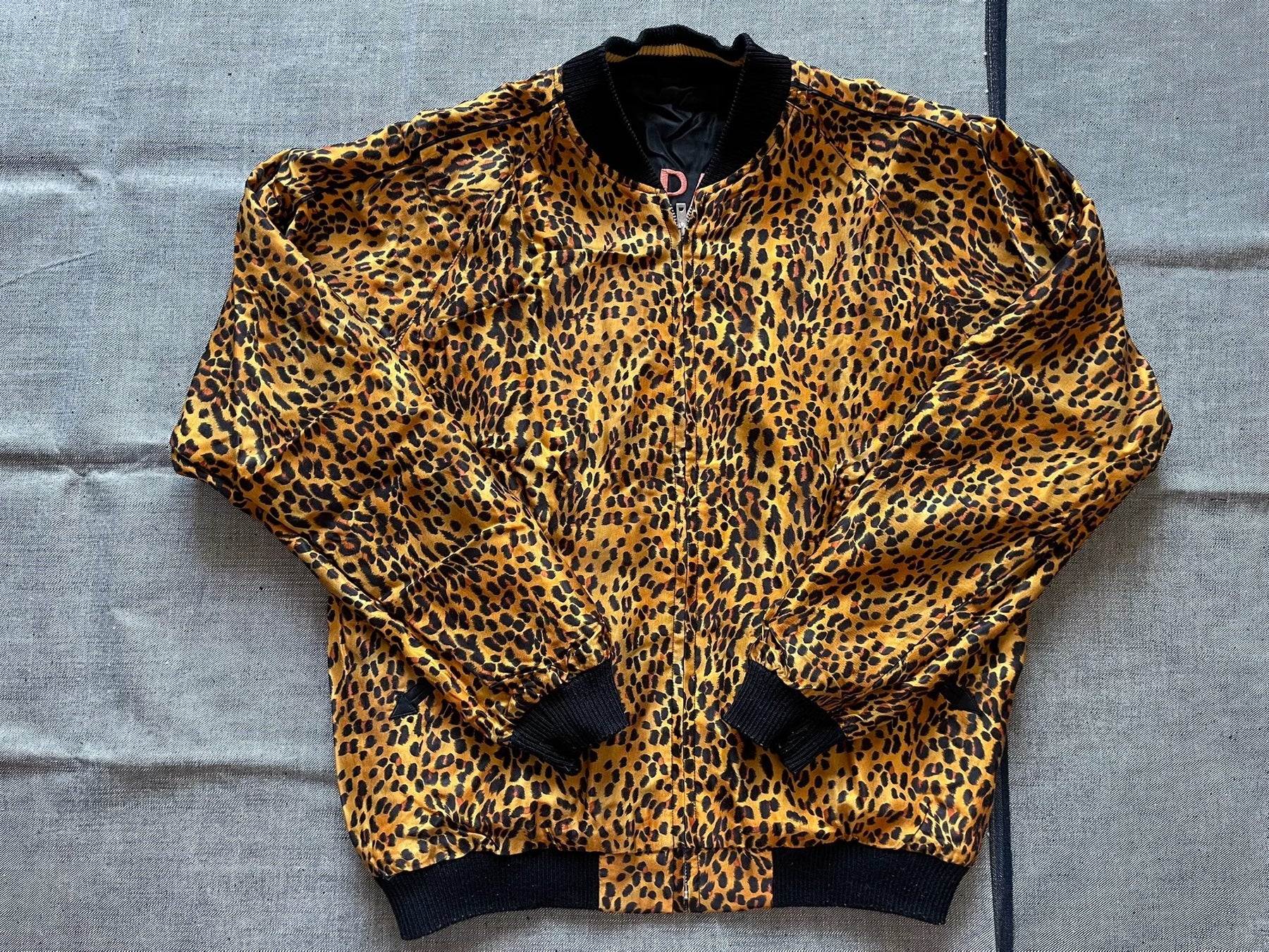 Toyo Beams Leopard Sukajan Embroidery Jacket