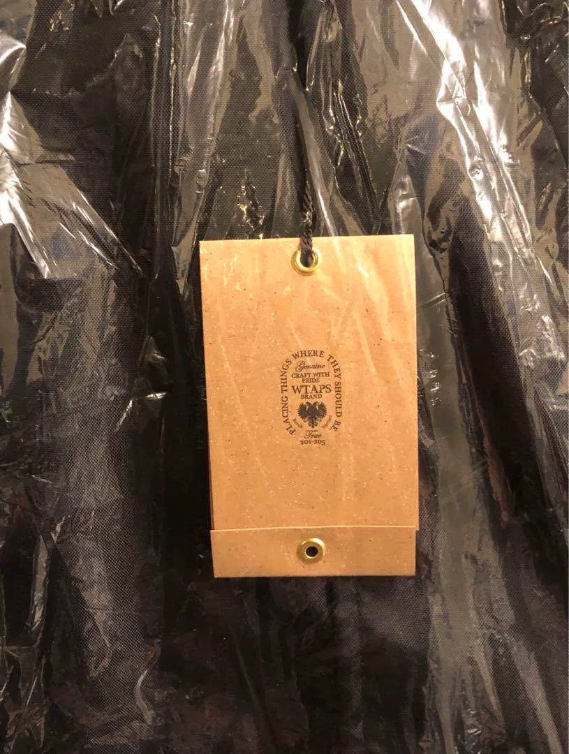 wtaps nylon oxford coat in black