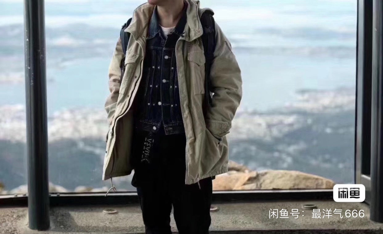 visvim shorty chore jacket unwashed denim