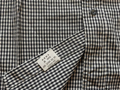 Levi's LVC Black White Check Cotton Shirt L
