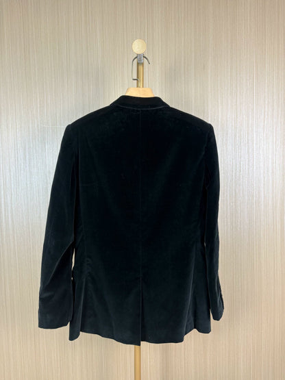 Saint Laurent Black Velvet Blazer Size 48