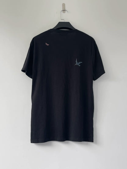 alexander mcqueen skull and flower t-shirt