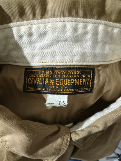 Freewheelers Vintage Officer Shirt with Lion Print