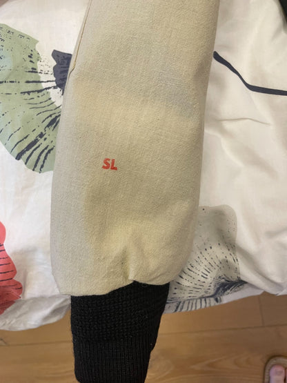 YSL Saint Laurent Rose Embroidery Pilot Jacket
