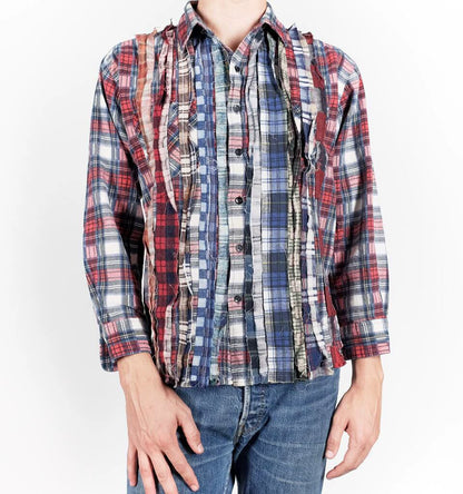 NEEDLES Rebuild 7 Cut Flannel Shirt