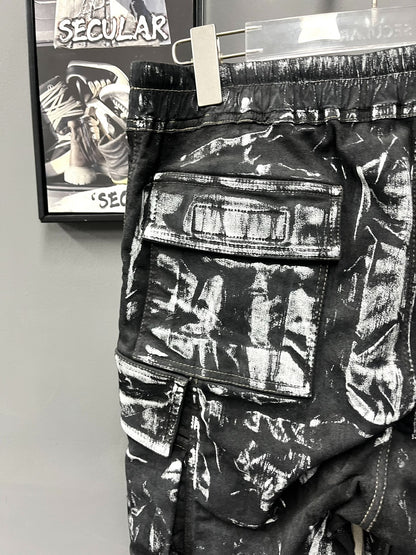 Rick Owens 21FW Painted Cargo Pants
