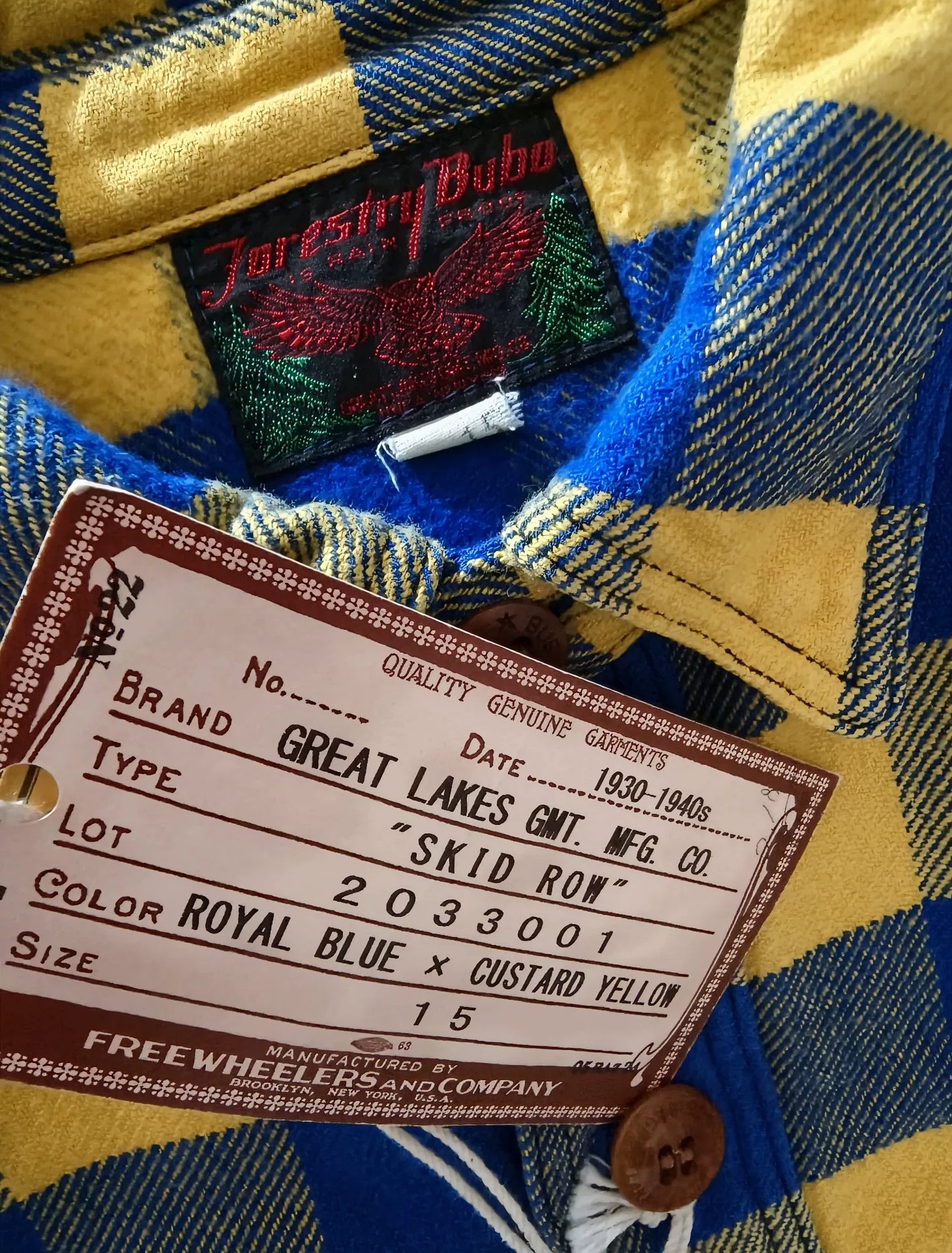 Vintage Flannel Work Shirt in Plaid Design