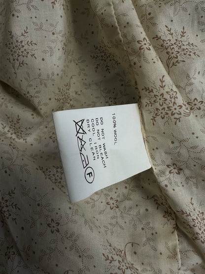 antique wool print coat by Geoffrey B SMALL