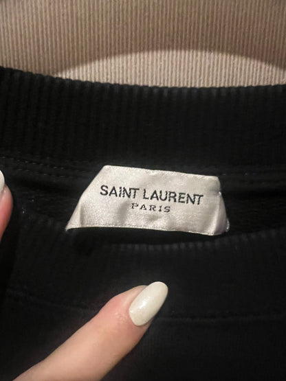 Saint Laurent Black Hoodie Size L