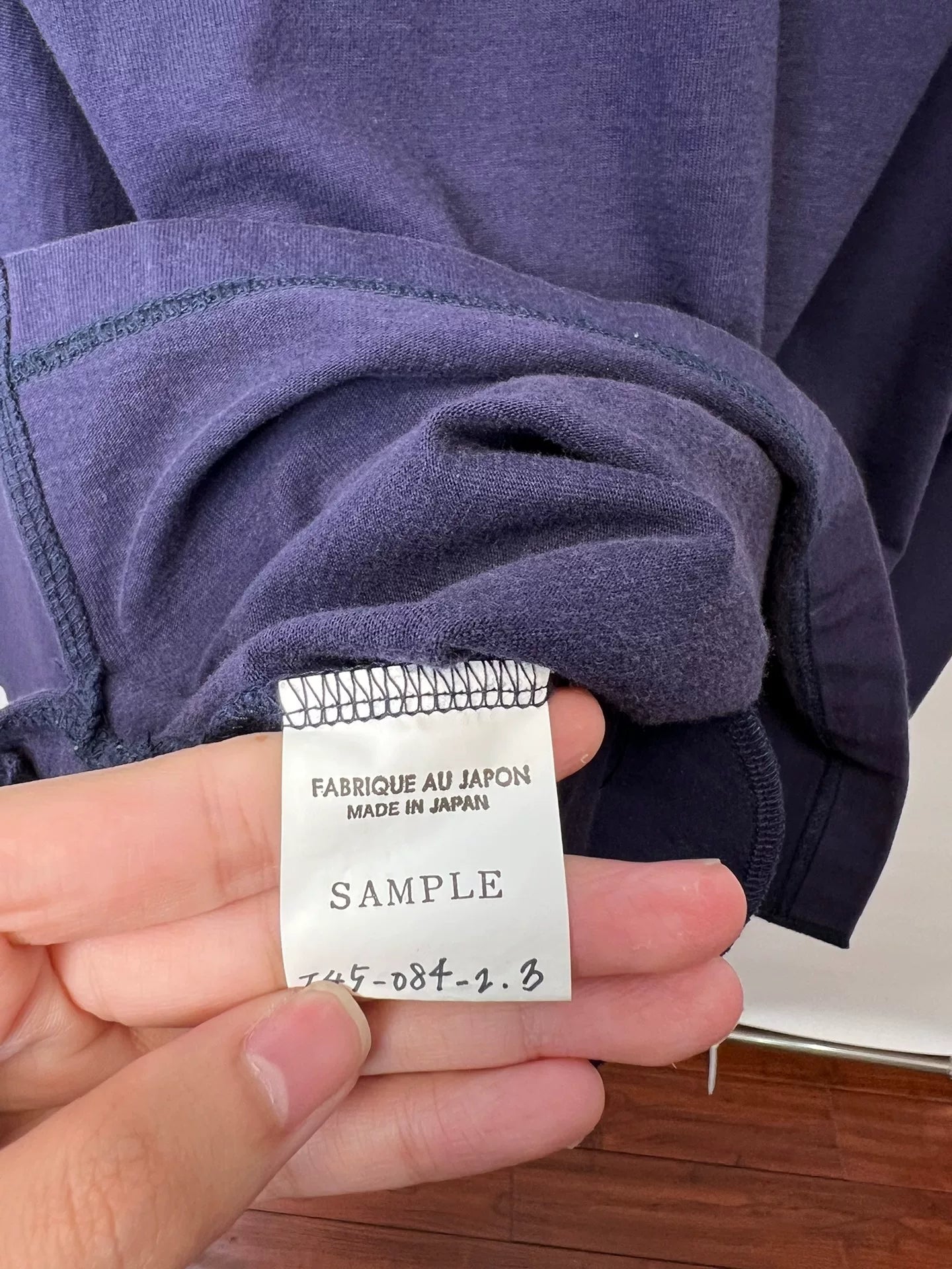 Yohji Yamamoto Zip Neck Long Sleeve Sweatshirt