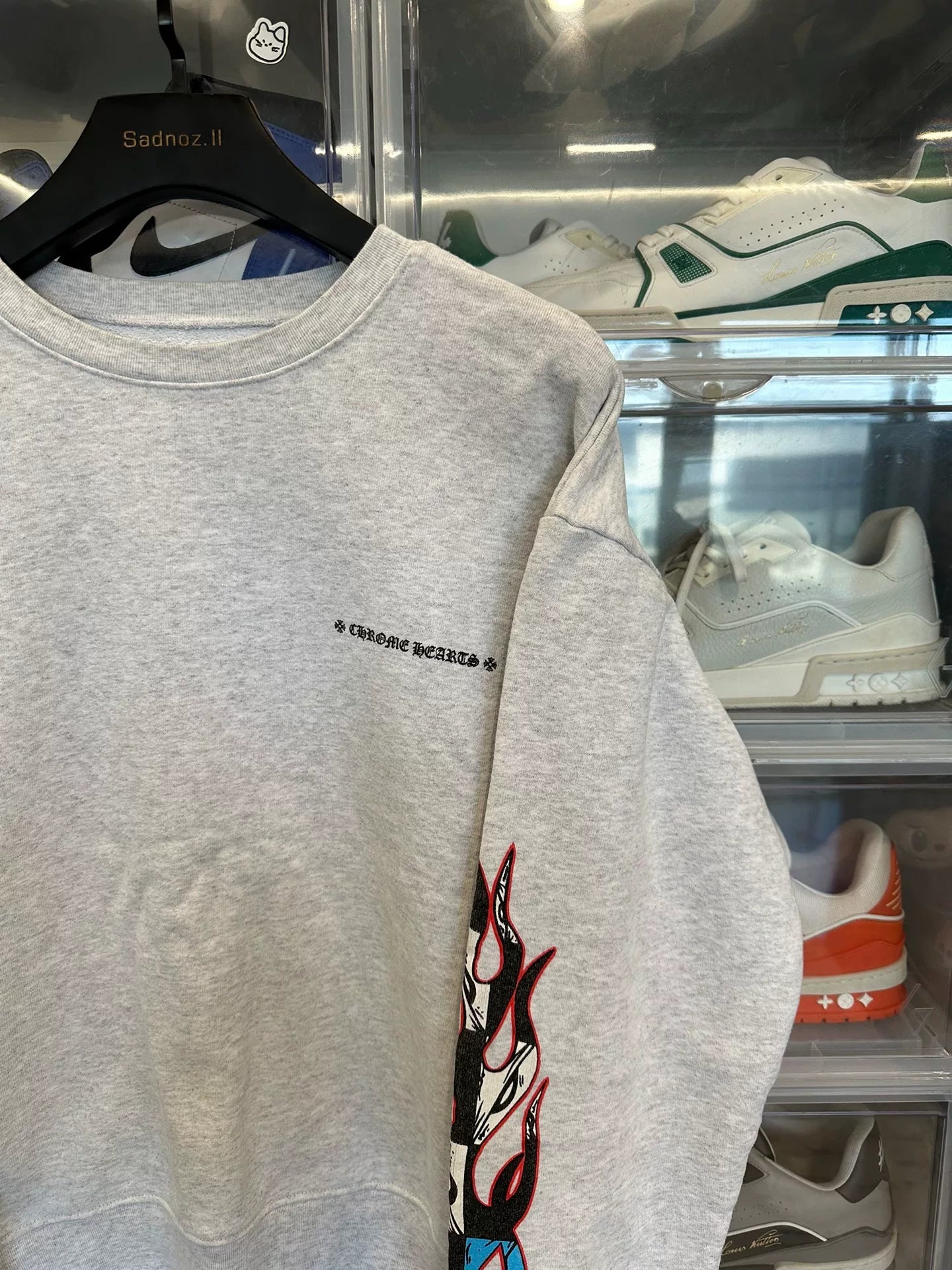Chrome Hearts Mattyboy Graffiti Gray Crewneck