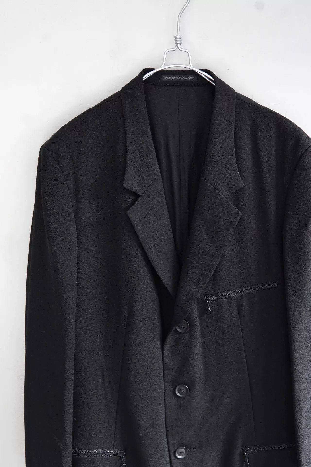 Yohji Yamamoto S/S 2022 Ring Zip Wool Coat