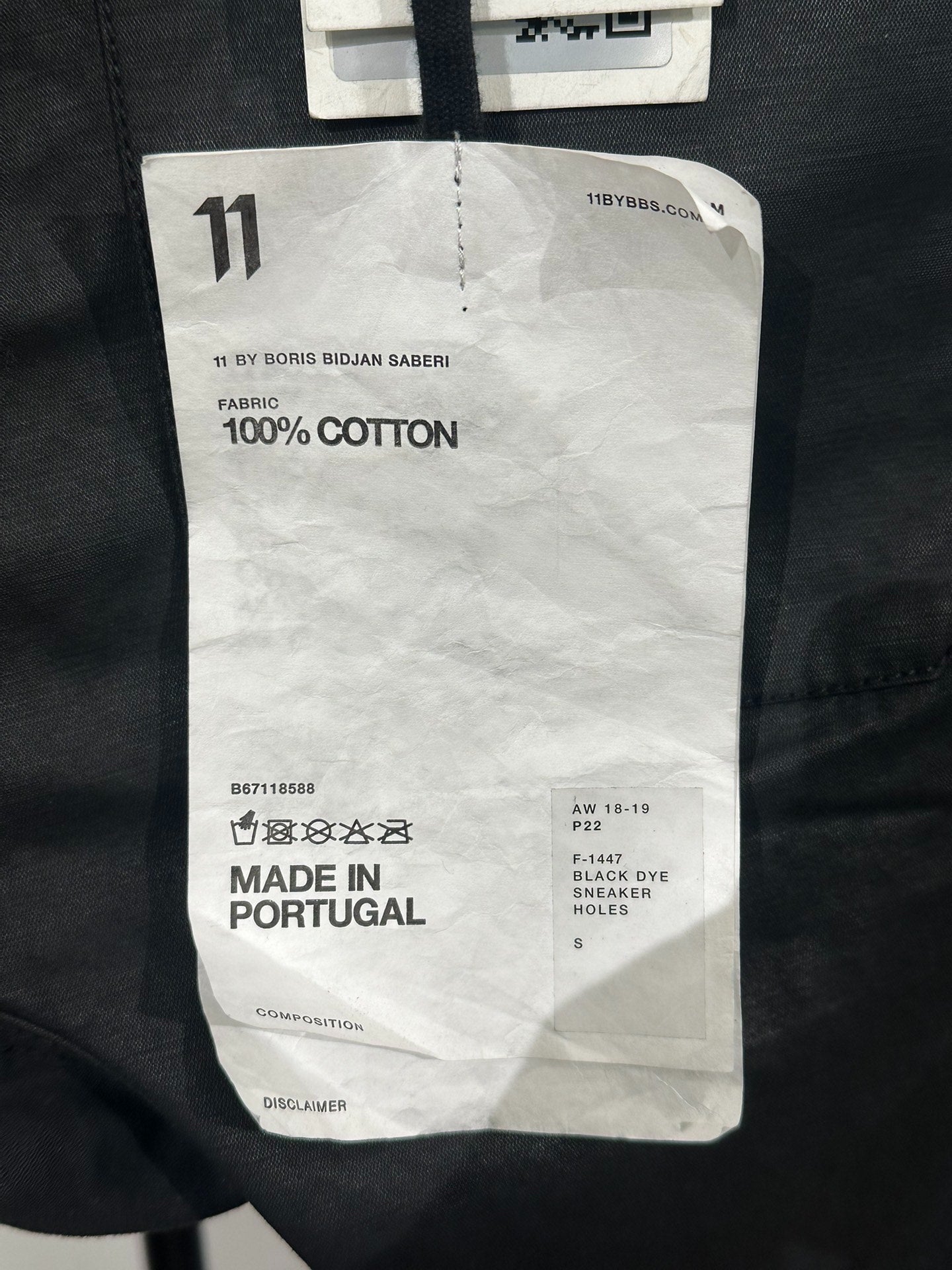 Boris Bidjan Saberi 11by BBS Waxed Straight Pants